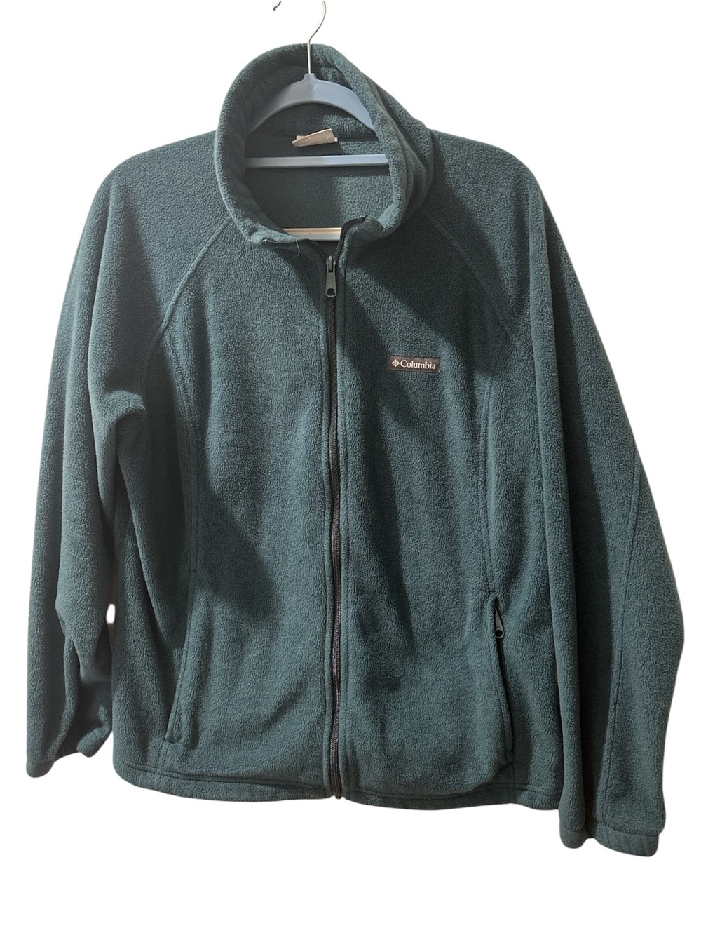 Columbia Women's 2X Benton Springs Full Zip Fleece Jacket Spruce Green